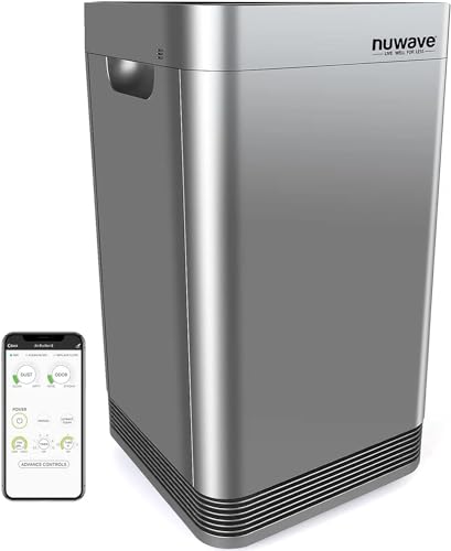 Nuwave OxyPure Ultra Clean Air Purifiers for Extra Large Room, Office, 5 Stage Filtration System with 4 Extra True HEPA Filters, Remove up to 100% of