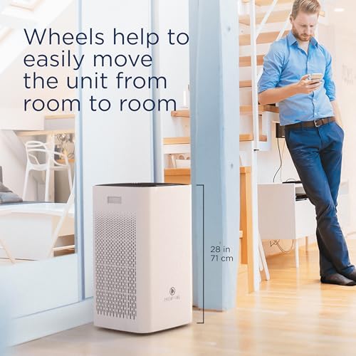 Medify MA-112 Air Purifier with True HEPA H13 Filter | 1,357.9 m² Coverage in 1hr for Smoke, Wildfires, Odors, Pollen, Pets | Quiet 99.9% Removal to